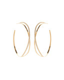 Flawless Vol. 2 Crossover Diamond Hoop Earrings