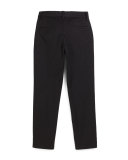 Tribe Faux-Leather-Trim Tuxedo Pants, Black, Size 7-12