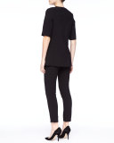 Short-Sleeve Tunic, Black
