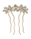 Crystal Clover Chignon Comb