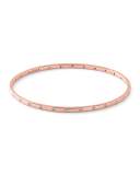 18K Rose Gold Diamond Ellipse Bangle