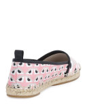 Junia Printed Jacquard Espadrille, Pink