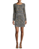 Hivera Embellished Cashmere Dress, Derby Gray