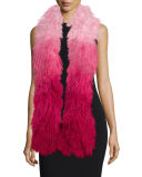 Shaggy Fur Gradient Stole