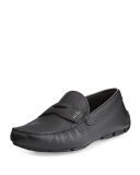 Pebbled Leather Driving Shoe