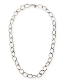 Sterling Silver Twisted Link Necklace, 20"L