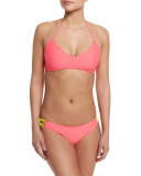Zunzal Reversible Swim Top, Hot Pink