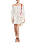 Socialite Off-the-Shoulder Lace Coverup Dress