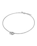 Belmont Double Link Necklace with Diamonds