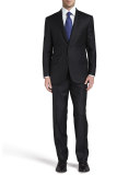 Wool Two-Piece Suit, Black 
