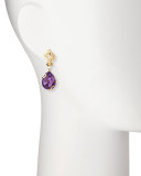 Sealeaf Collection Amethyst Drop Earrings