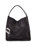 Large Soft Calfskin Tote Bag, Black