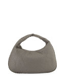 Veneta Intrecciato Large Hobo Bag, Gray