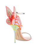 Chiara Butterfly Wing Ankle-Wrap Sandal, Orchid/Spearmint
