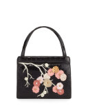 Small Cherry Blossom Top-Handle Bag