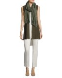 Modal-Cashmere Streaks Scarf, Surplus 