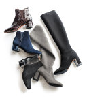 Carmick Stretch Suede Knee Boot, Storm