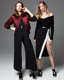 Off-The-Shoulder Surplice Long-Sleeve Sweater