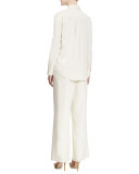 Safari Long-Sleeve Silk Shirt