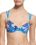 Clouds Over Cézanne Underwire Reversible Swim Top