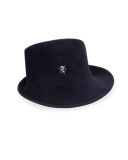Felt Sidesweep Hat w/ Unicorn Pin