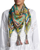 David Printed Georgette Scarf 