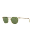 Fairmont Men's Acetate Sunglasses, Yellow