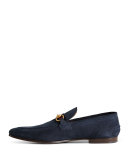 Suede Horsebit Loafer