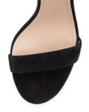 Jules Floral 100mm Sandal, Black