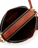 Shutter Small Leather Camera Bag, Cognac