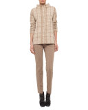 Mara Skinny Stretch-Knit Pants, Camel
