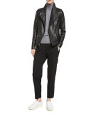 Cropped High-Waist Pants