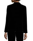 Mehira Velvet Blazer, Caviar