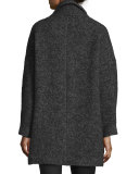 Ming Tweed Wool-Blend Car Coat