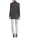 Fisher Project Soft Suede Kimono Jacket, Cinder