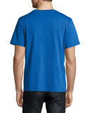Tonal Double Question Mark Logo T-Shirt, Blue