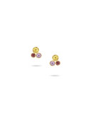 Jaipur Three-Stone Stud Earrings