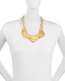 Basin Crimped 24K Collar Necklace