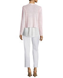 Cap-Sleeve Organic Linen Top