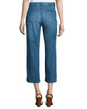 The Bobbie Wide-Leg Cropped Jeans, Weekend Getaway