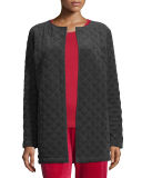 Quilted Velour Topper Jacket