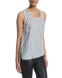 Sleeveless Scoop-Neck Underpinning Top, Night