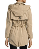Knightsdale Hooded Relaxed Trenchcoat, Honey