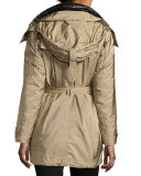 Chevrington 3-in-1 Trenchcoat/Puffer Coat, Sisal/Black