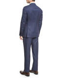 Birdseye Two-Piece Suit, Navy
