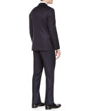 Wool Peak-Lapel Tuxedo, Navy