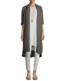 Cap-Sleeve Georgette Layering Dress