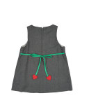 Sleeveless Flannel Shift Dress, Gray, Size 2-6X