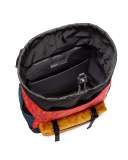 Alpina Large Notebook-Print Backpack, Blue/Red/Orange