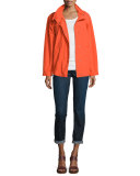 Snap-Front Hooded Jacket, Plus Size 